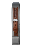 Brown Tan Pad Pattern Leather Strap