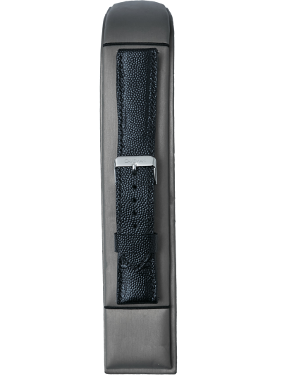 Dotted Black Leather Strap